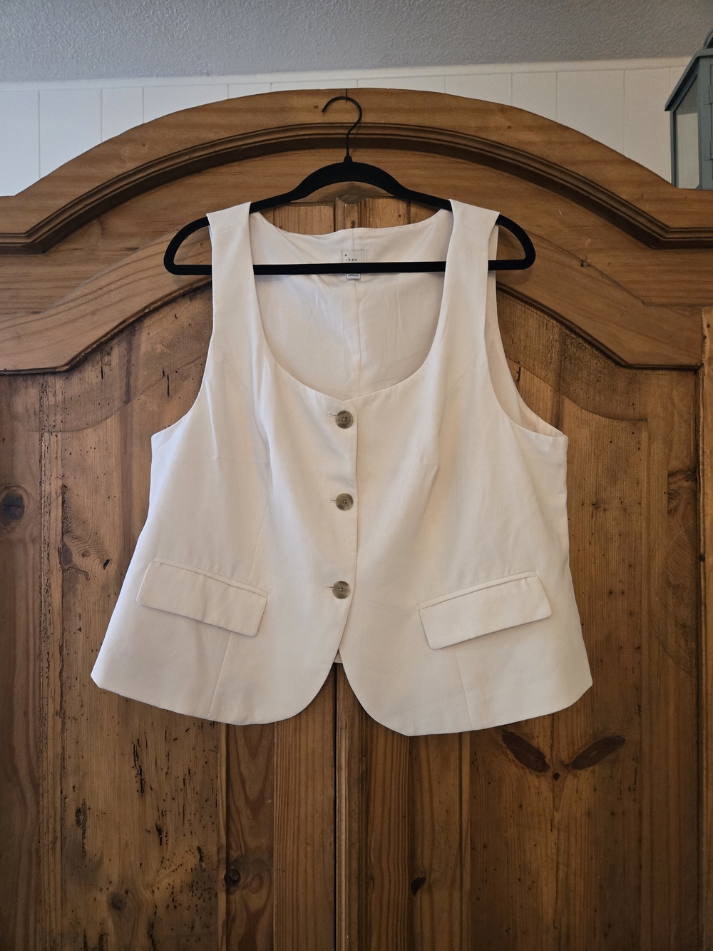 a new day Cream Lightweight Vest